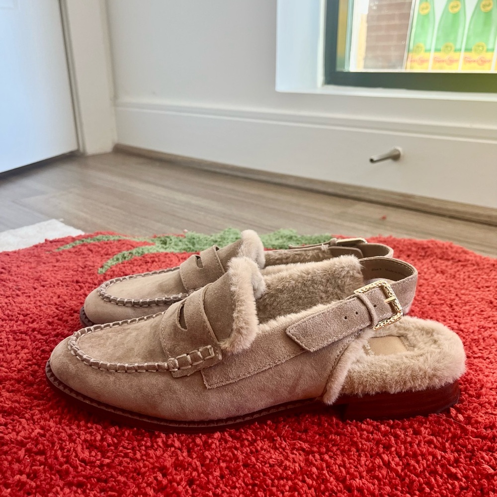 Dolce Vita Hardi plush cozy sling back loafer